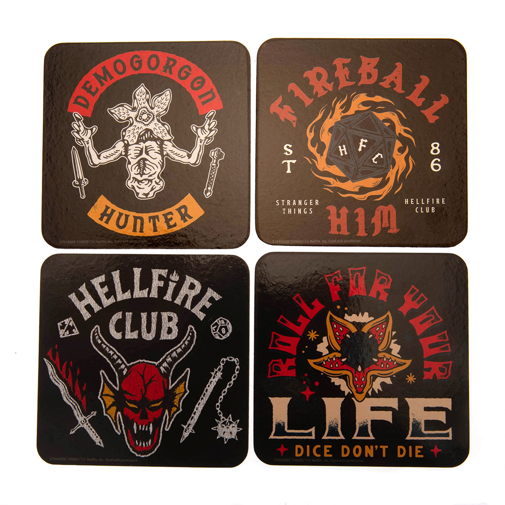 (image for) Stranger Things Coaster Set Hellfire Club
