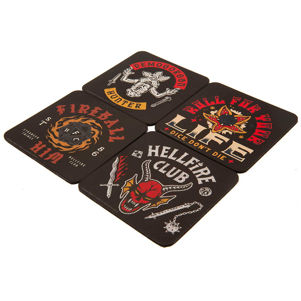 (image for) Stranger Things Coaster Set Hellfire Club