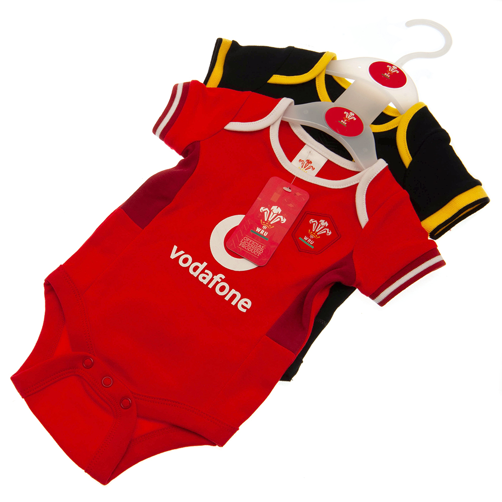 (image for) Wales RU 2 Pack Bodysuit 9/12 mths SP