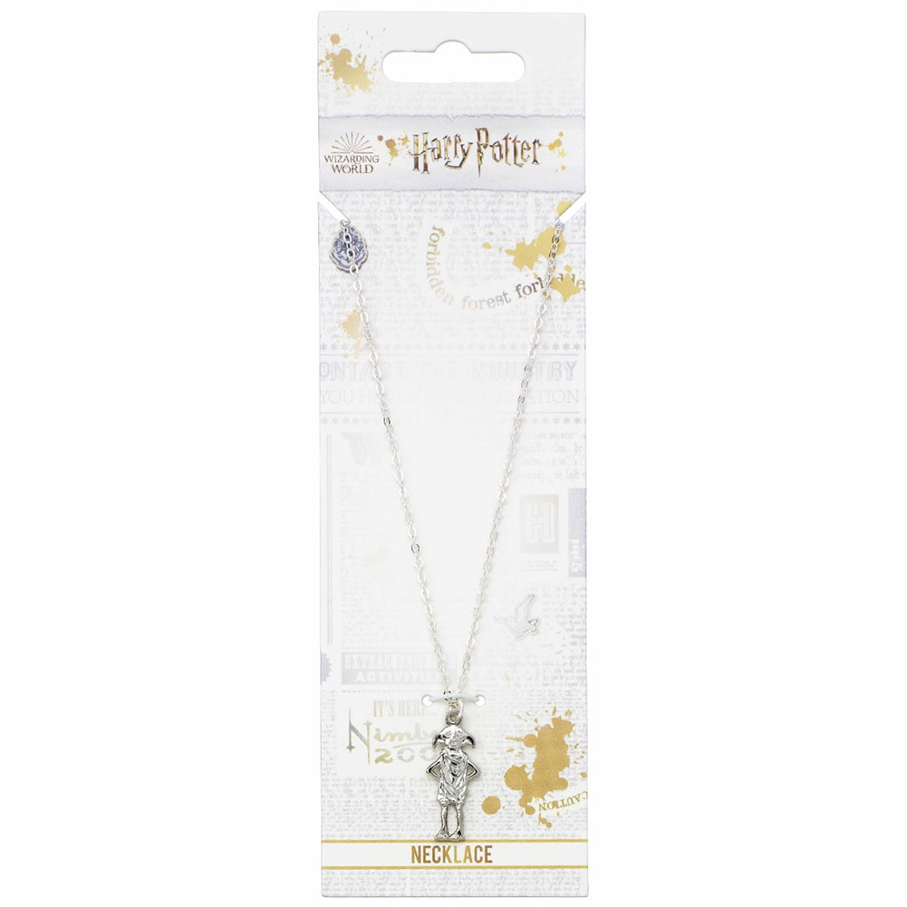 (image for) Harry Potter Silver Plated Dobby House Elf Necklace