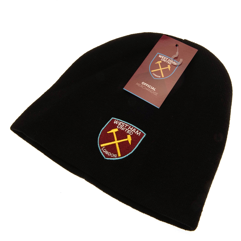 (image for) West Ham United FC Black Beanie