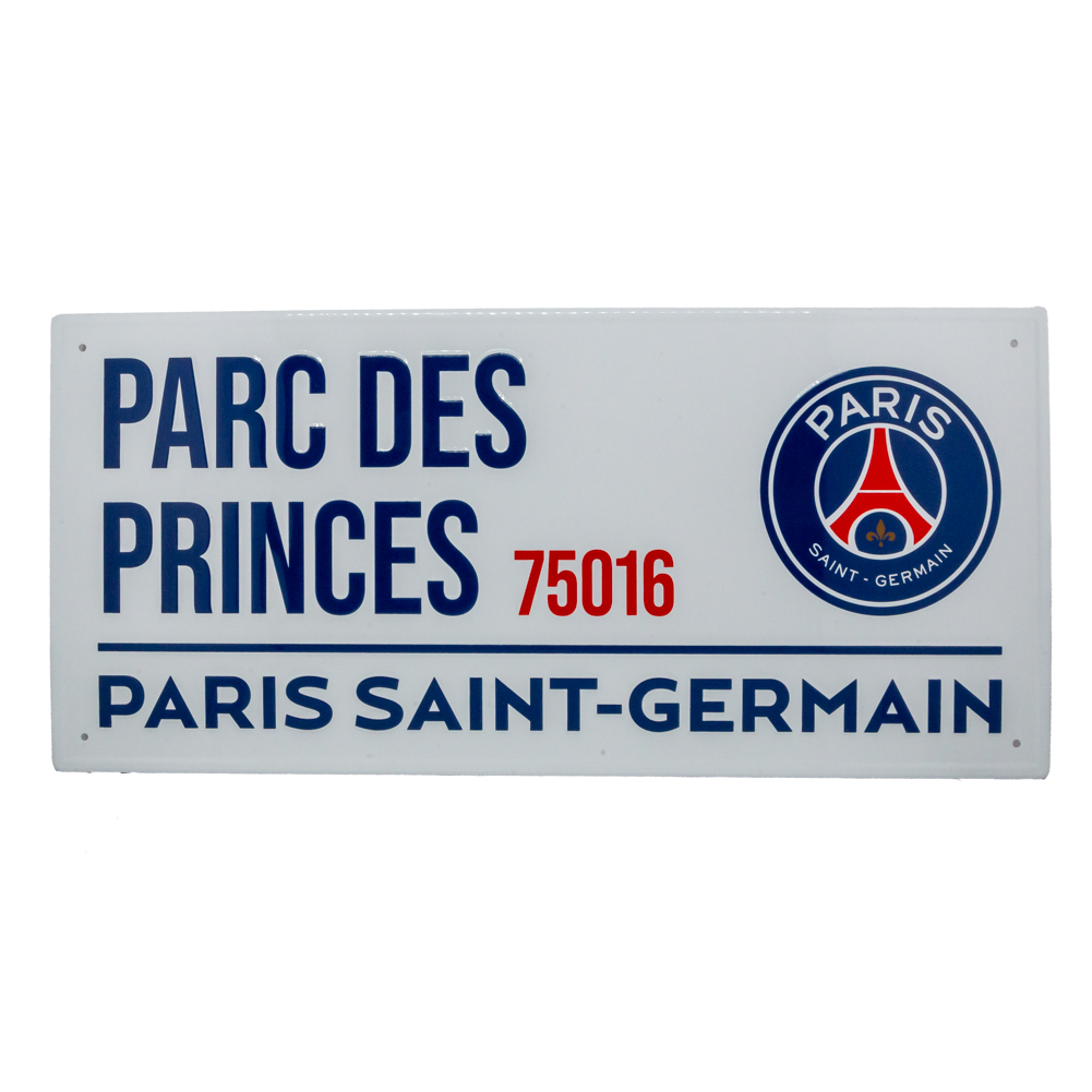 (image for) Paris Saint Germain FC White Street Sign