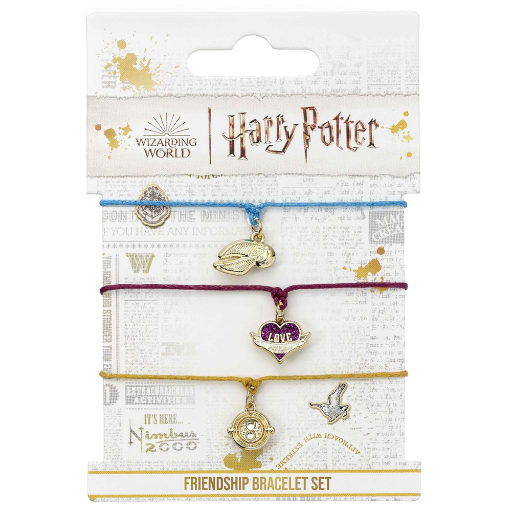 (image for) Harry Potter Golden Snitch Friendship Bracelet Set