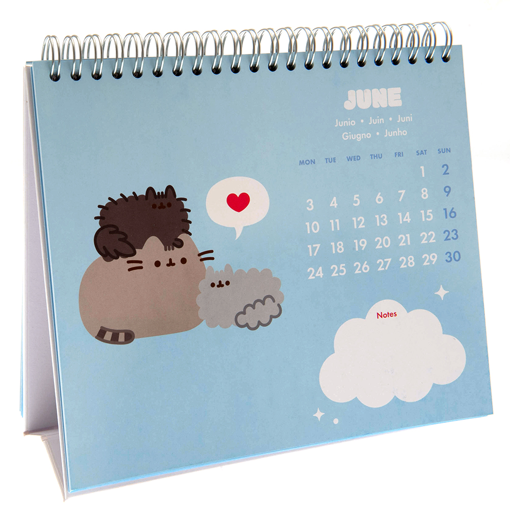 (image for) Pusheen Desktop Calendar 2024