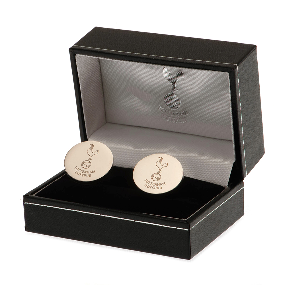 (image for) Tottenham Hotspur FC Stainless Steel Round Cufflinks