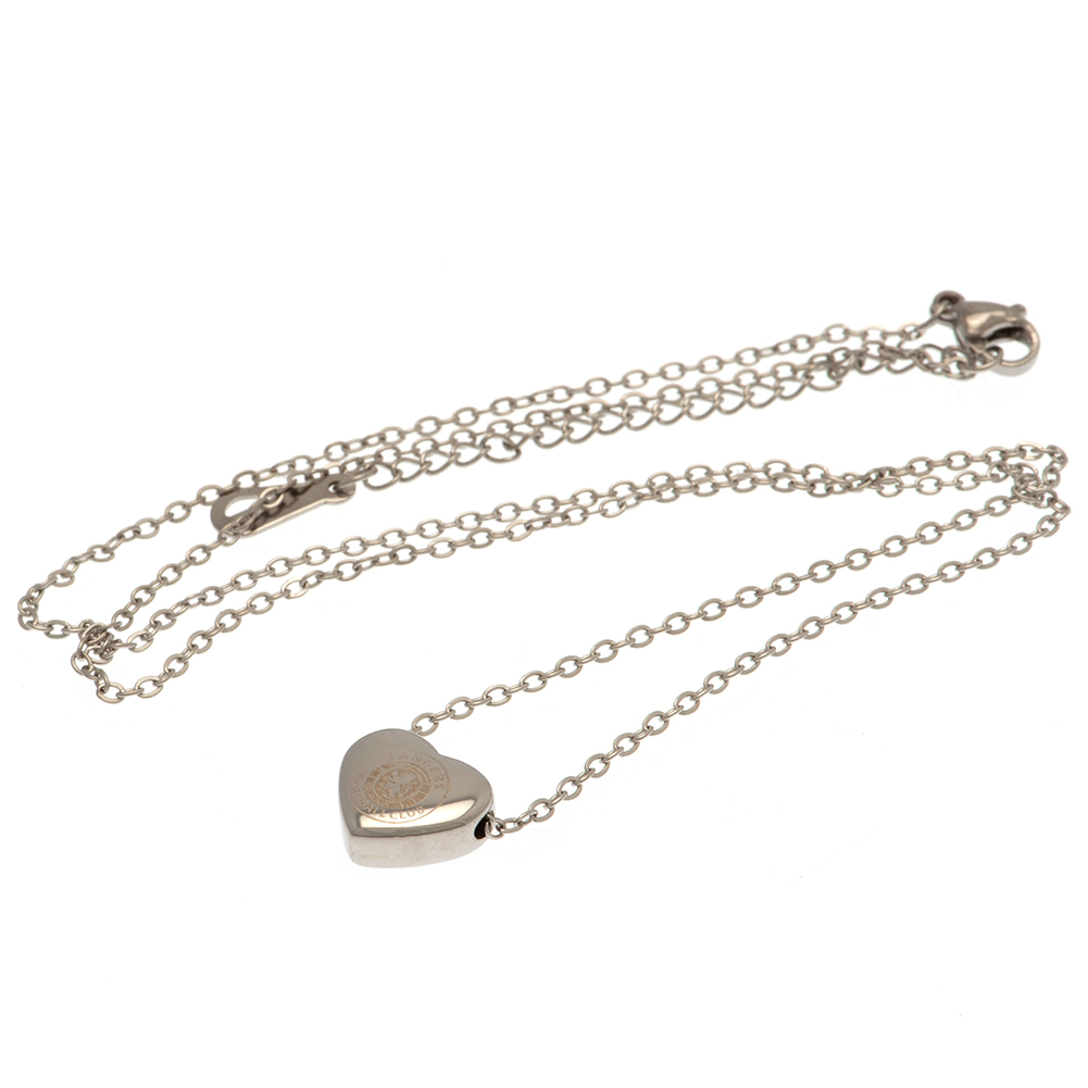 (image for) Rangers FC Stainless Steel Heart Necklace