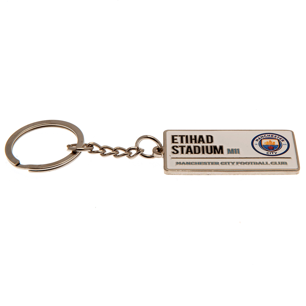 (image for) Manchester City FC Embossed Street Sign Keyring