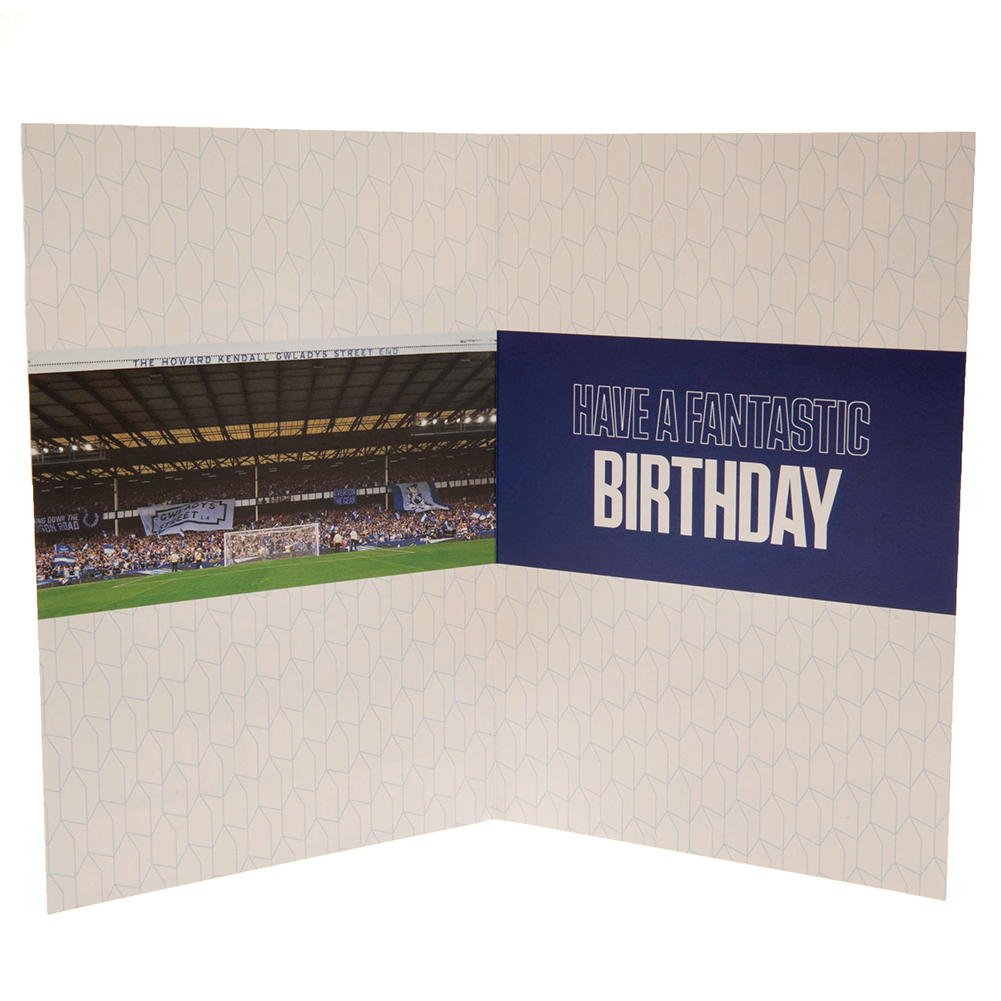 (image for) Everton FC Birthday Card With Stickers