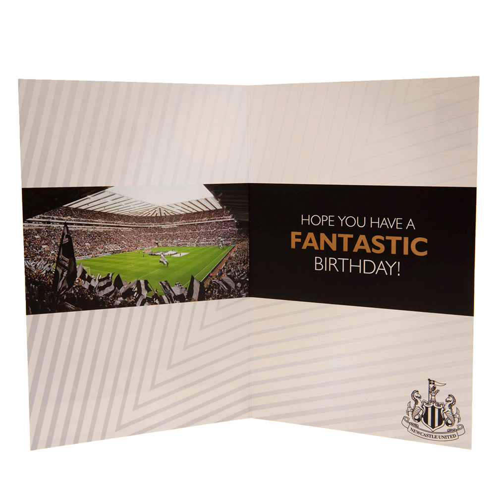 (image for) Newcastle United FC Birthday Card With Stickers