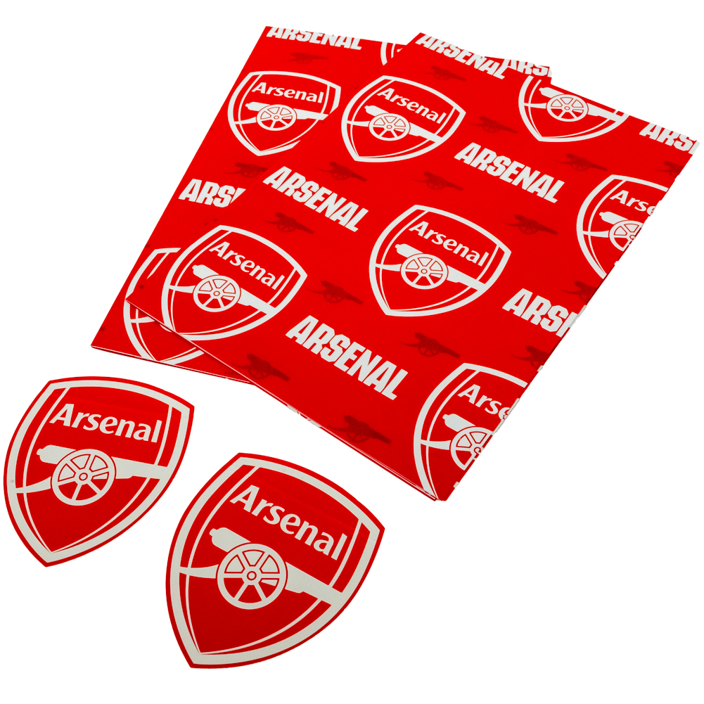 (image for) Arsenal FC Text Gift Wrap