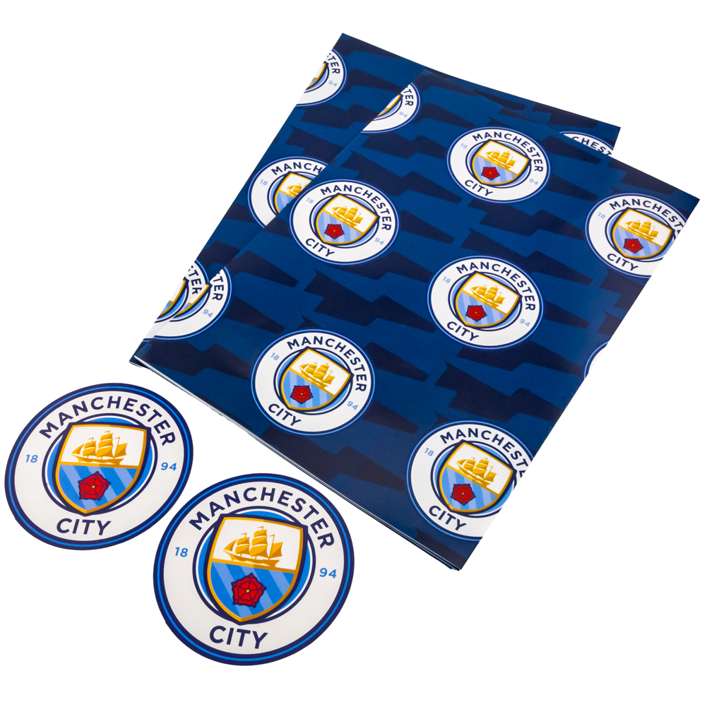 (image for) Manchester City FC Text Gift Wrap