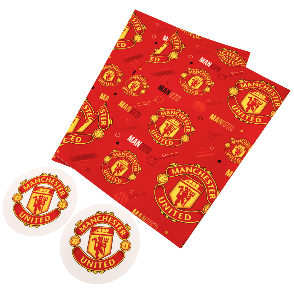 (image for) Manchester United FC Text Gift Wrap