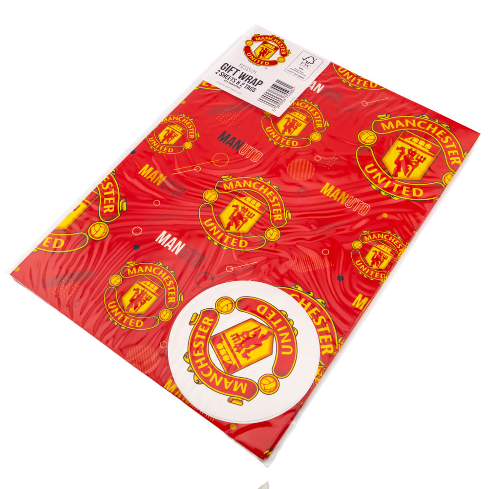 (image for) Manchester United FC Text Gift Wrap
