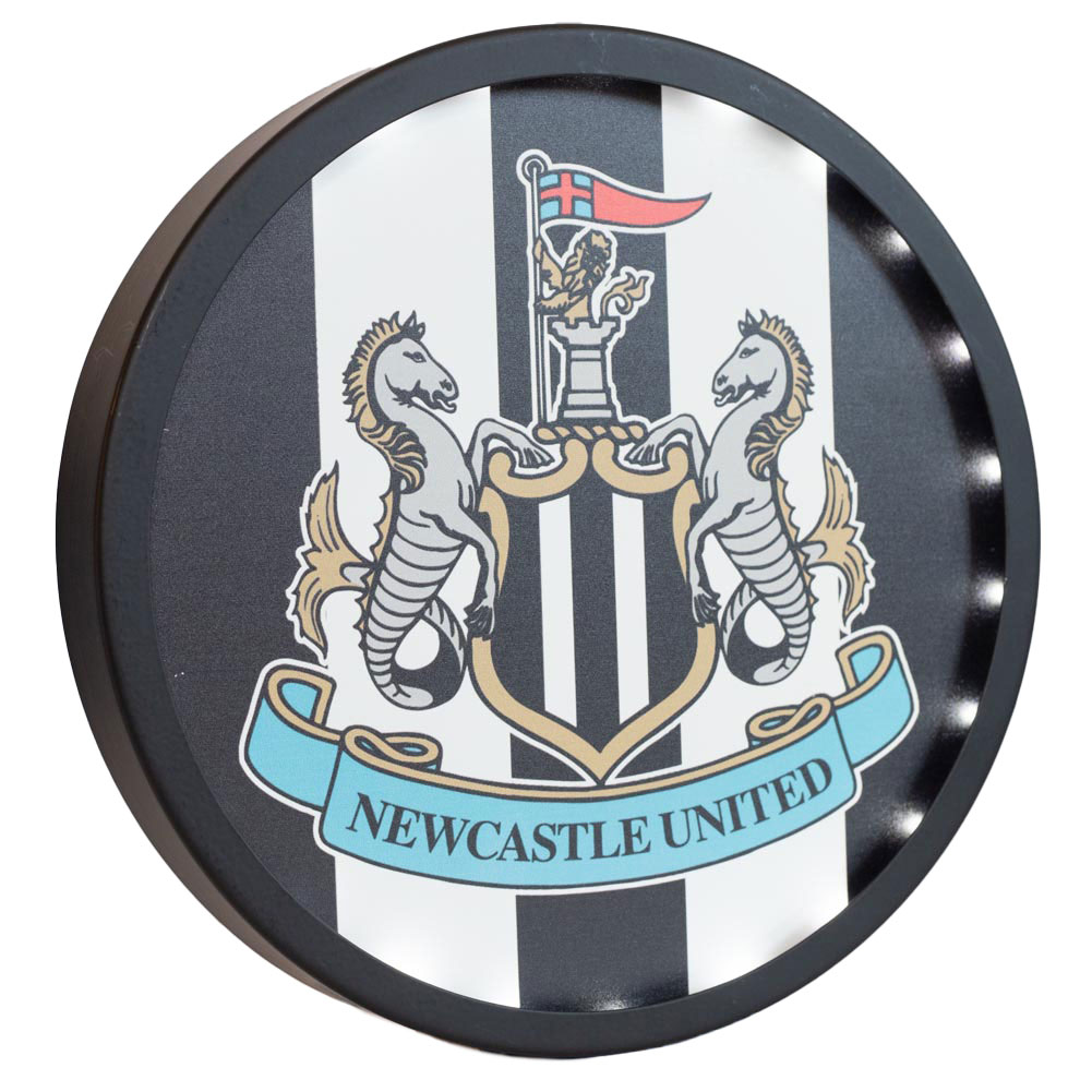 (image for) Newcastle United FC Metal LED Logo Sign