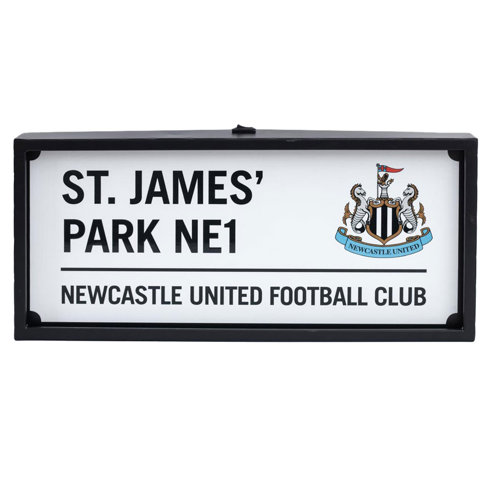 (image for) Newcastle United FC Metal LED Street Sign