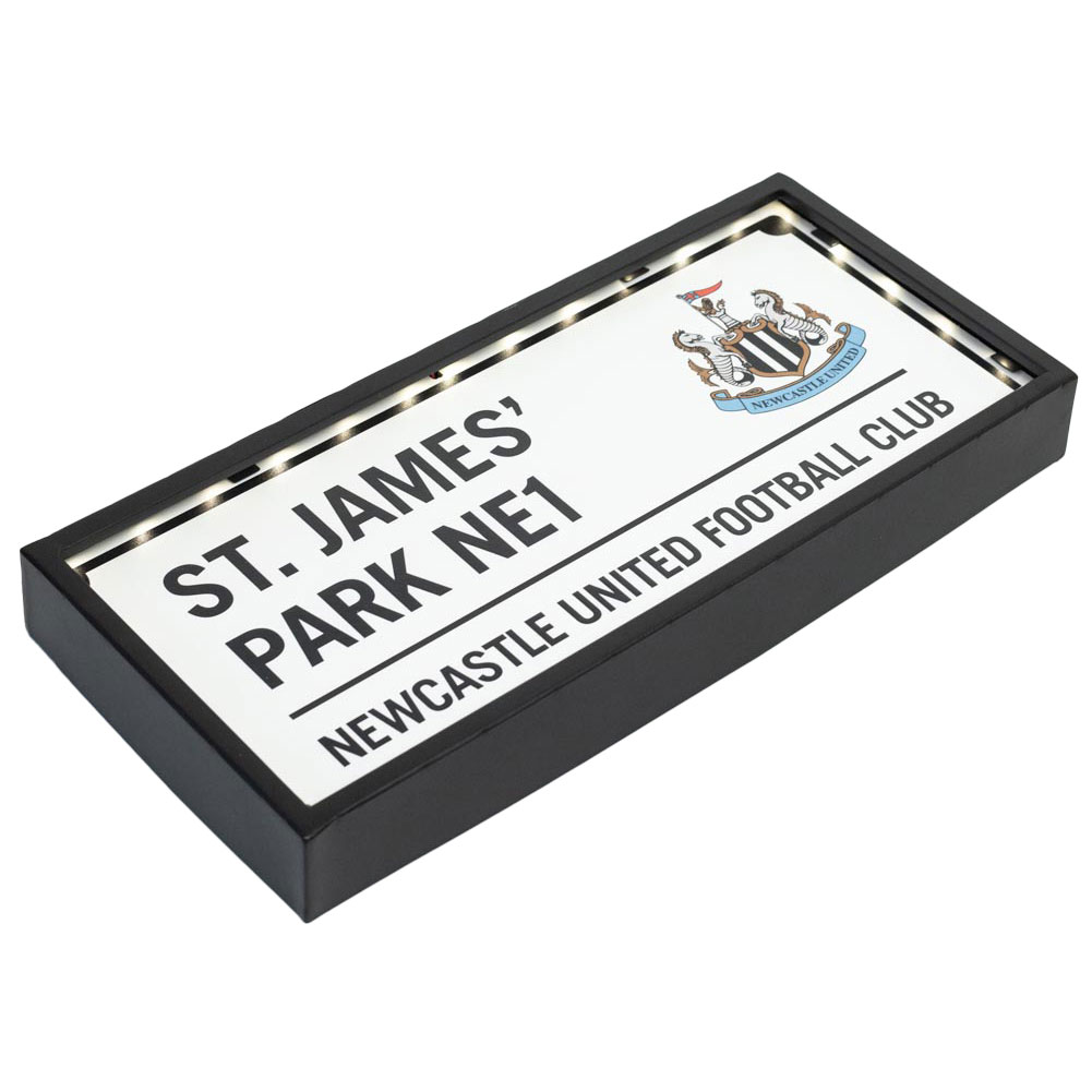 (image for) Newcastle United FC Metal LED Street Sign