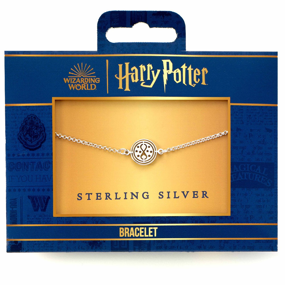 (image for) Harry Potter Sterling Silver Time Turner Charm Bracelet