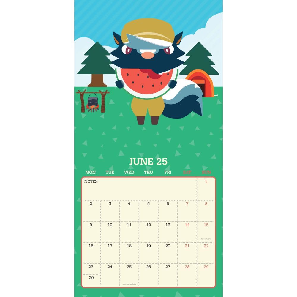 (image for) Animal Crossing Square Calendar 2025
