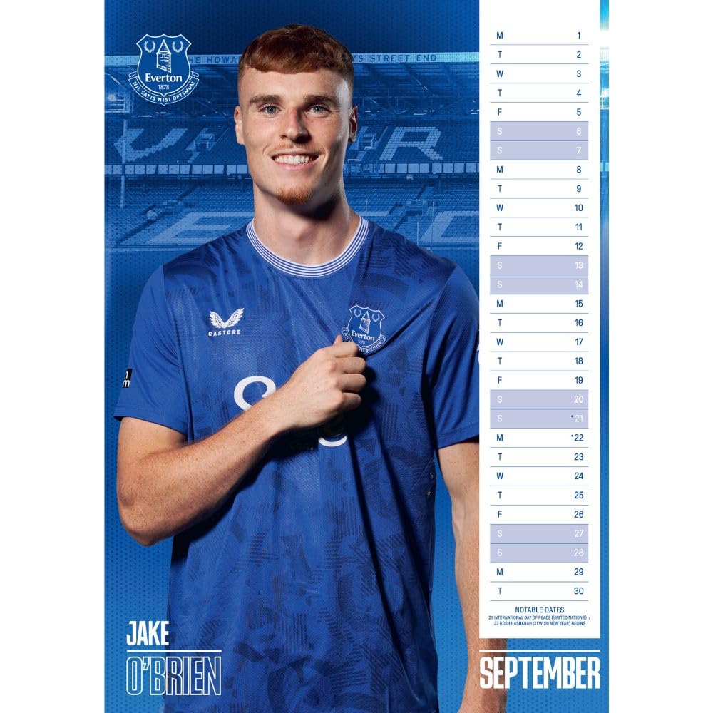 (image for) Everton FC A3 Calendar 2025