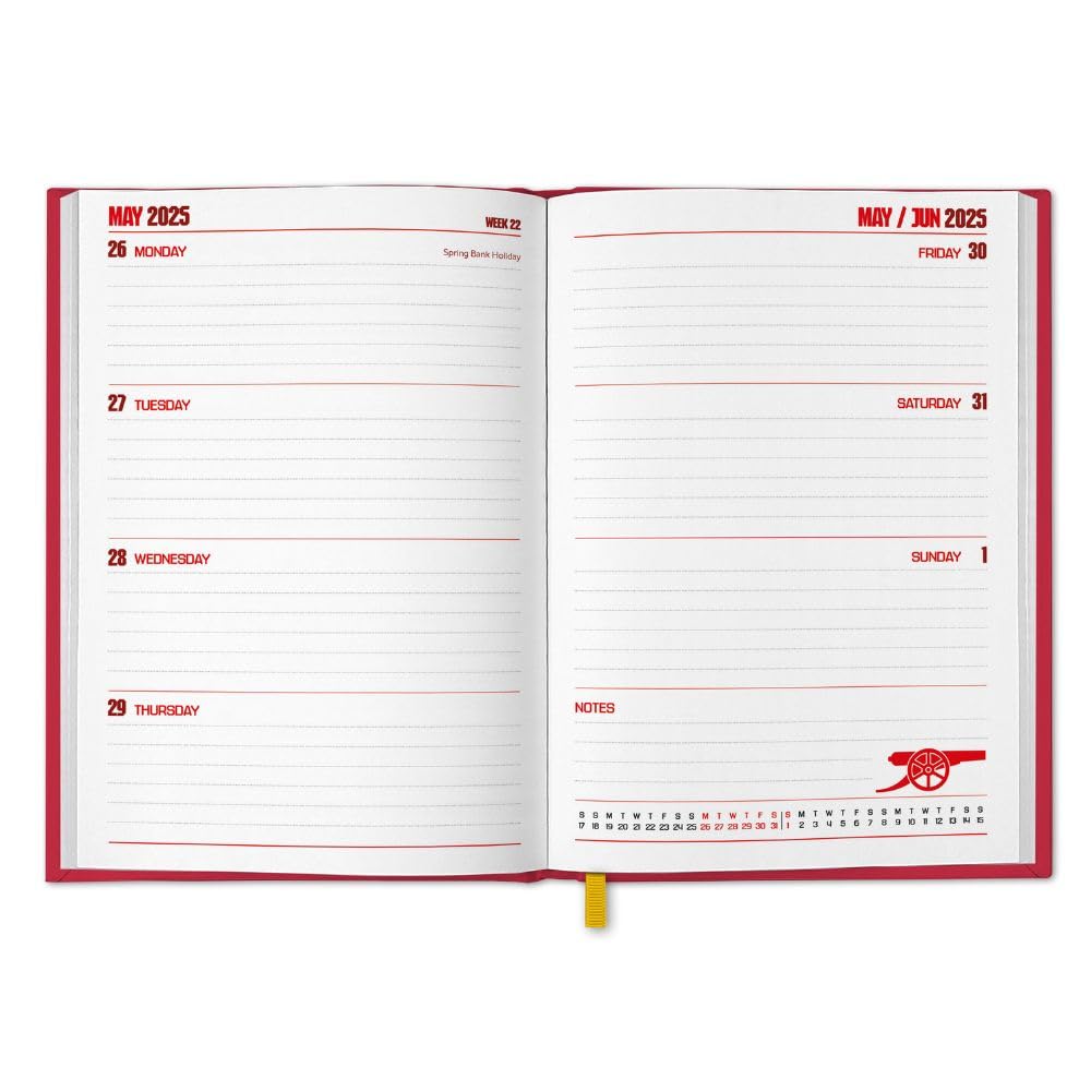(image for) Arsenal FC A5 Diary 2025
