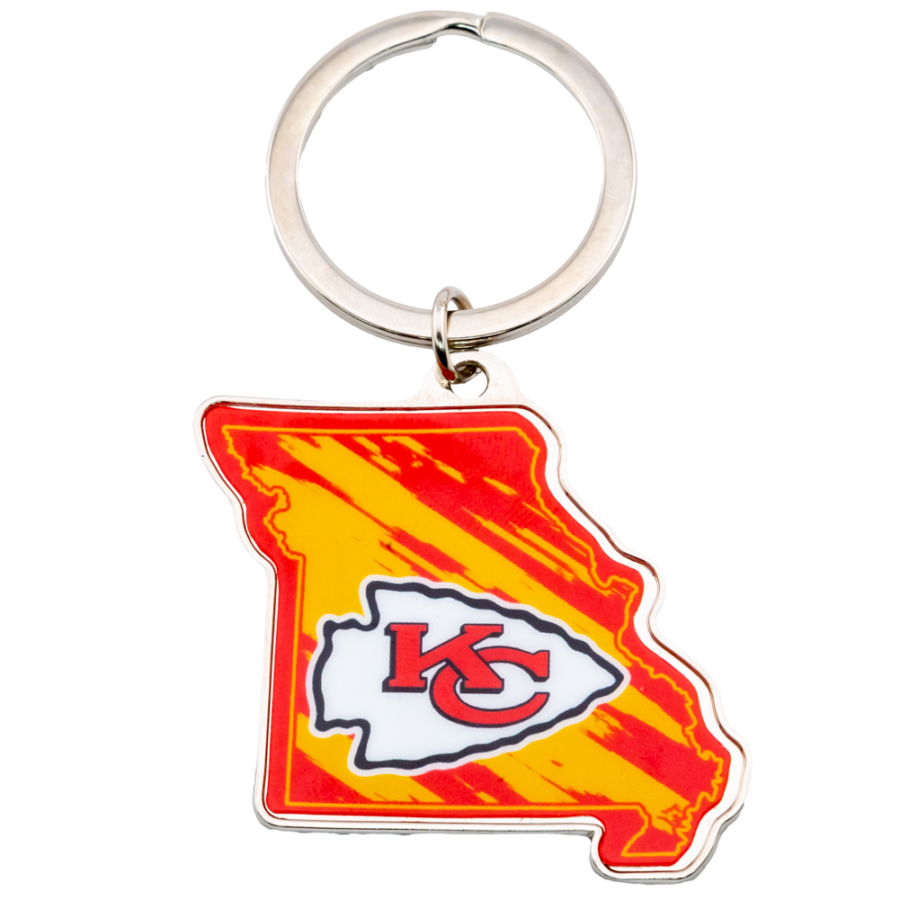 (image for) Kansas City Chiefs State Shape Keyring