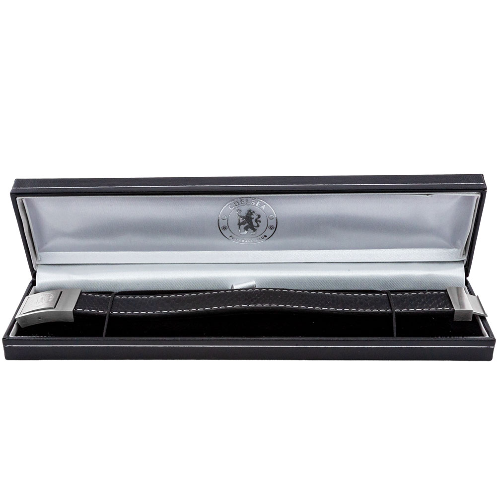 (image for) Chelsea FC Stitched Leather Bracelet