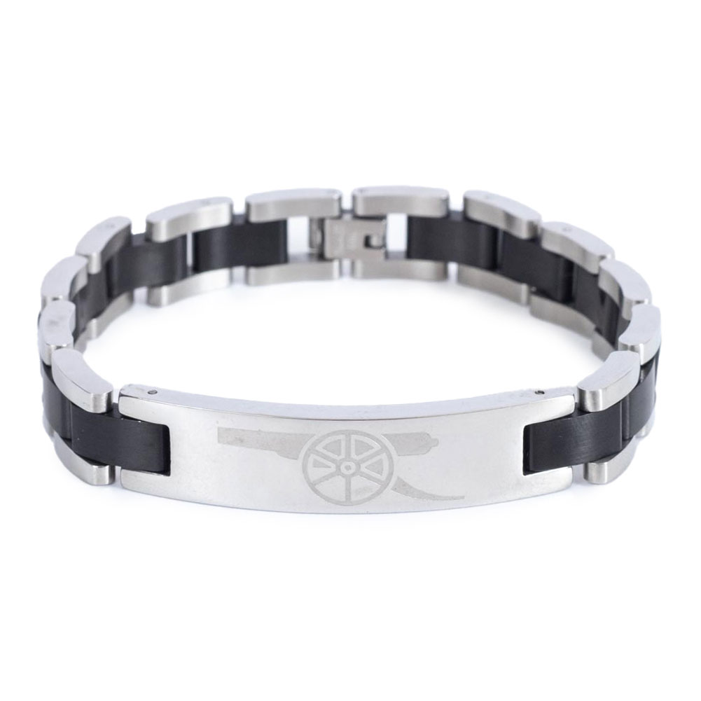 (image for) Arsenal FC Black Inlay Bracelet