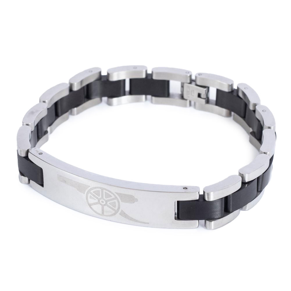(image for) Arsenal FC Black Inlay Bracelet