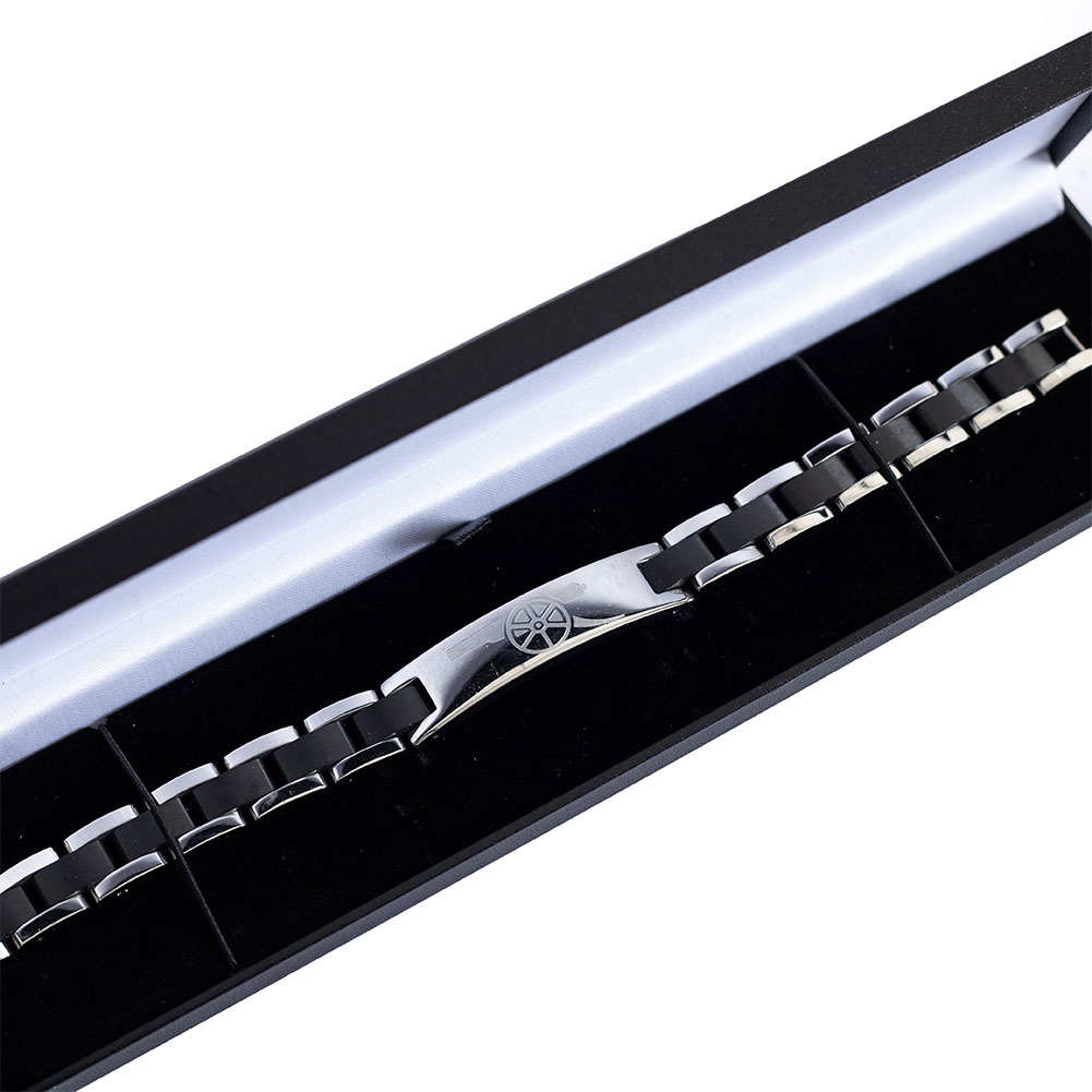 (image for) Arsenal FC Black Inlay Bracelet
