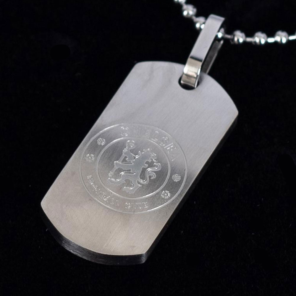 (image for) Chelsea FC Matt Finish Dog Tag & Chain