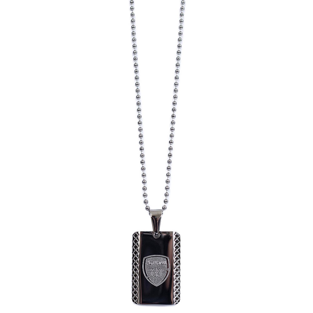 (image for) Arsenal FC Patterned Dog Tag & Chain