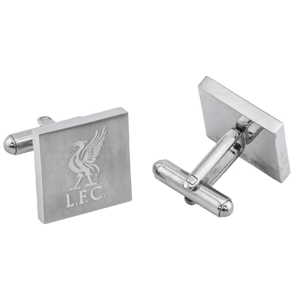 (image for) Liverpool FC Stainless Steel Square Cufflinks