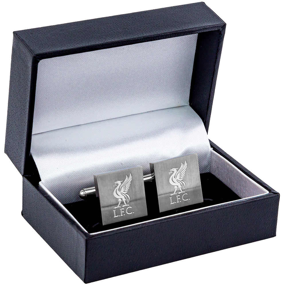 (image for) Liverpool FC Stainless Steel Square Cufflinks