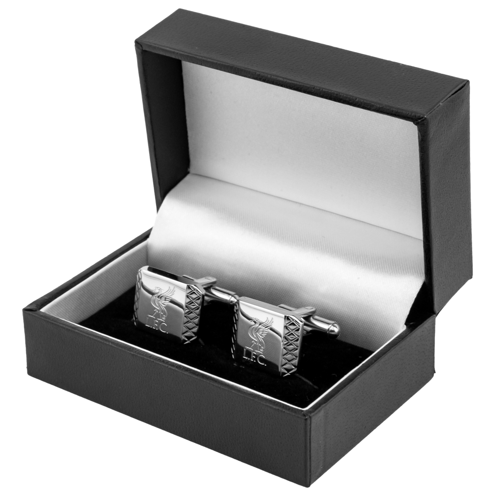 (image for) Liverpool FC Stainless Steel Patterned Cufflinks