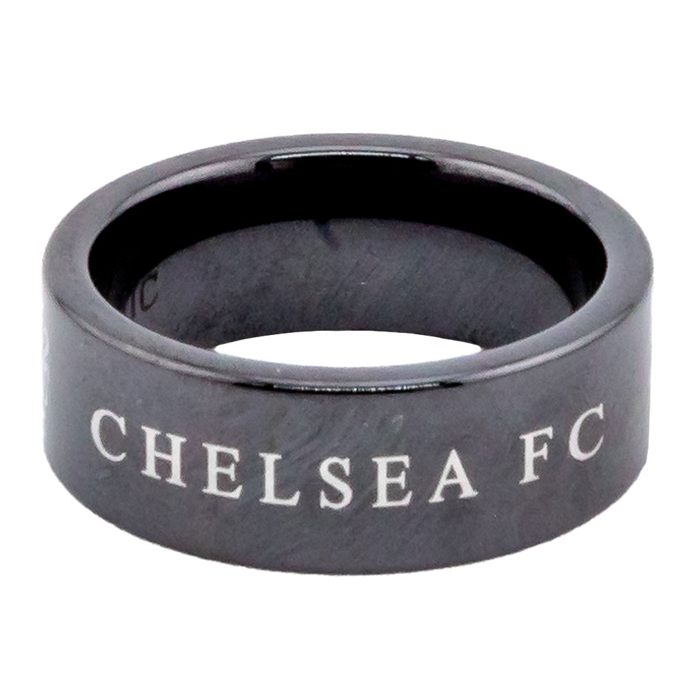 (image for) Chelsea FC Black Ceramic Ring Large