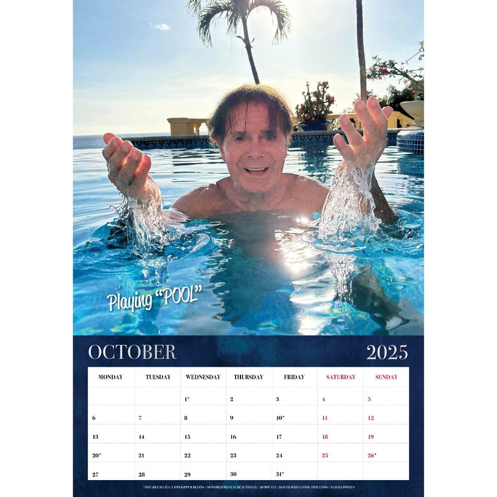 (image for) Cliff Richard A3 Calendar 2025