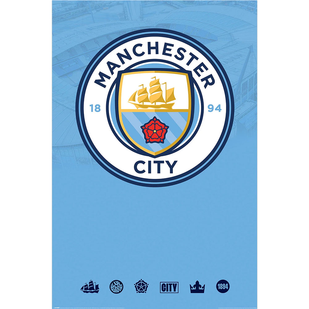 (image for) Manchester City FC Crest Poster 162