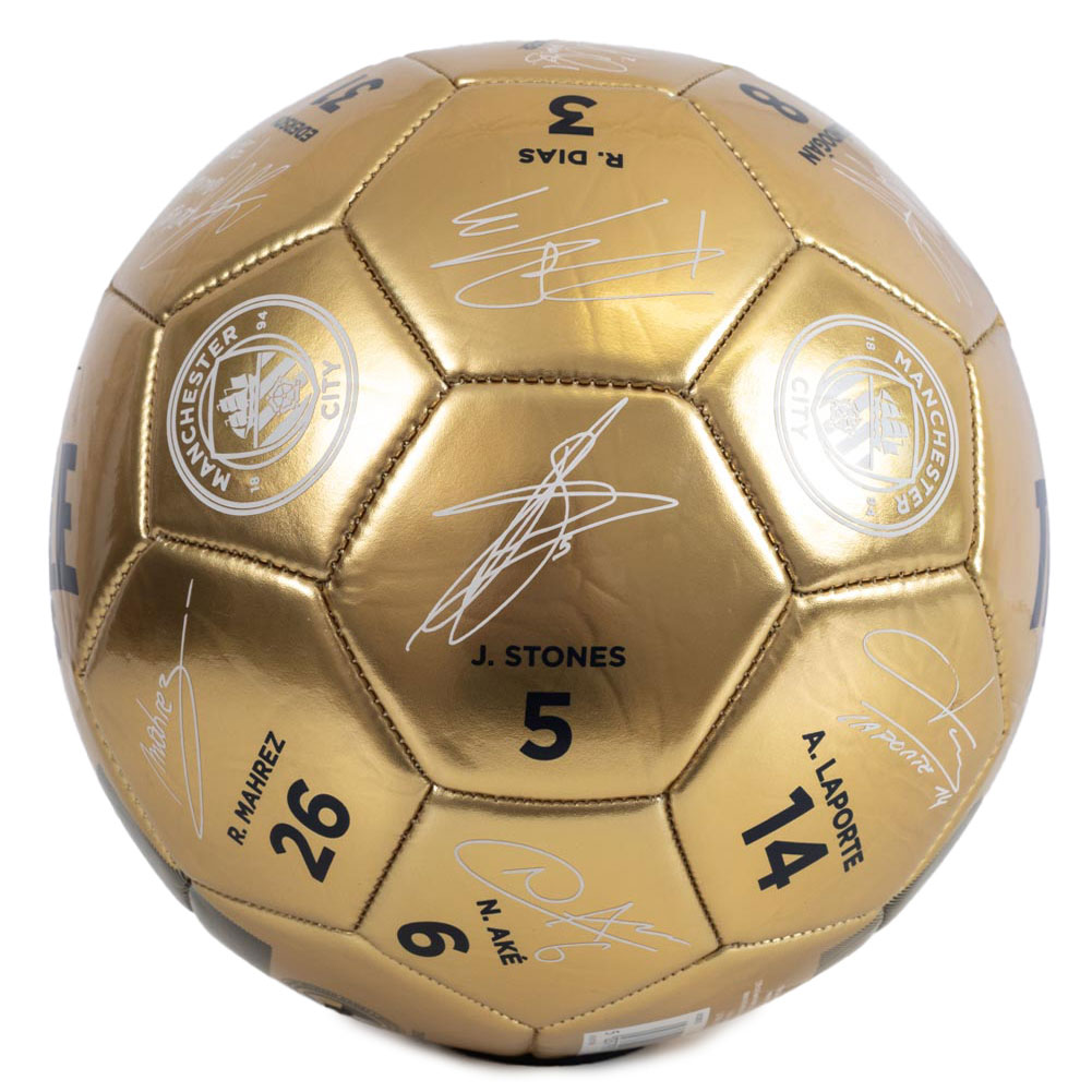 (image for) Manchester City FC Treble Winners Sig Football