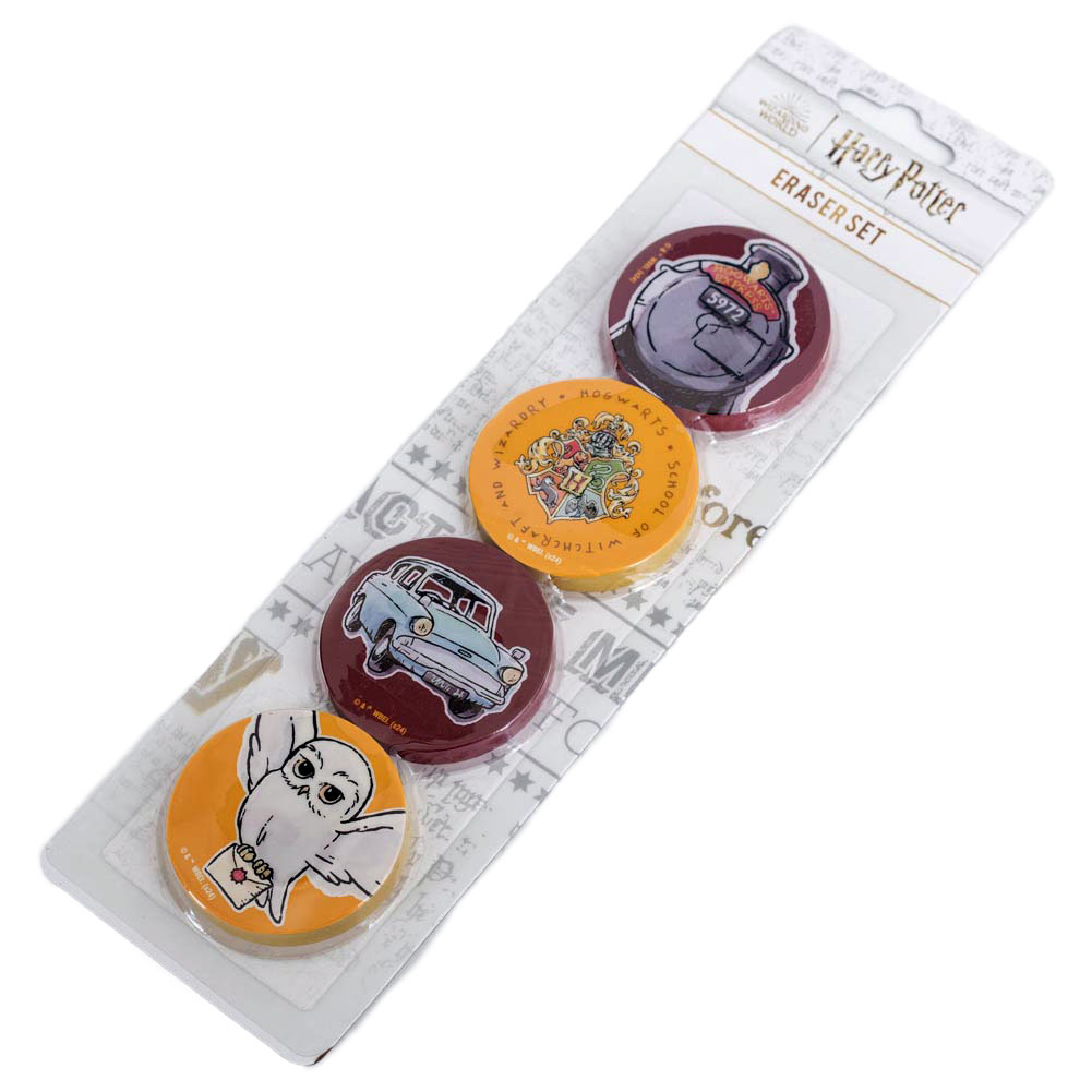 (image for) Harry Potter 4pk Eraser Set