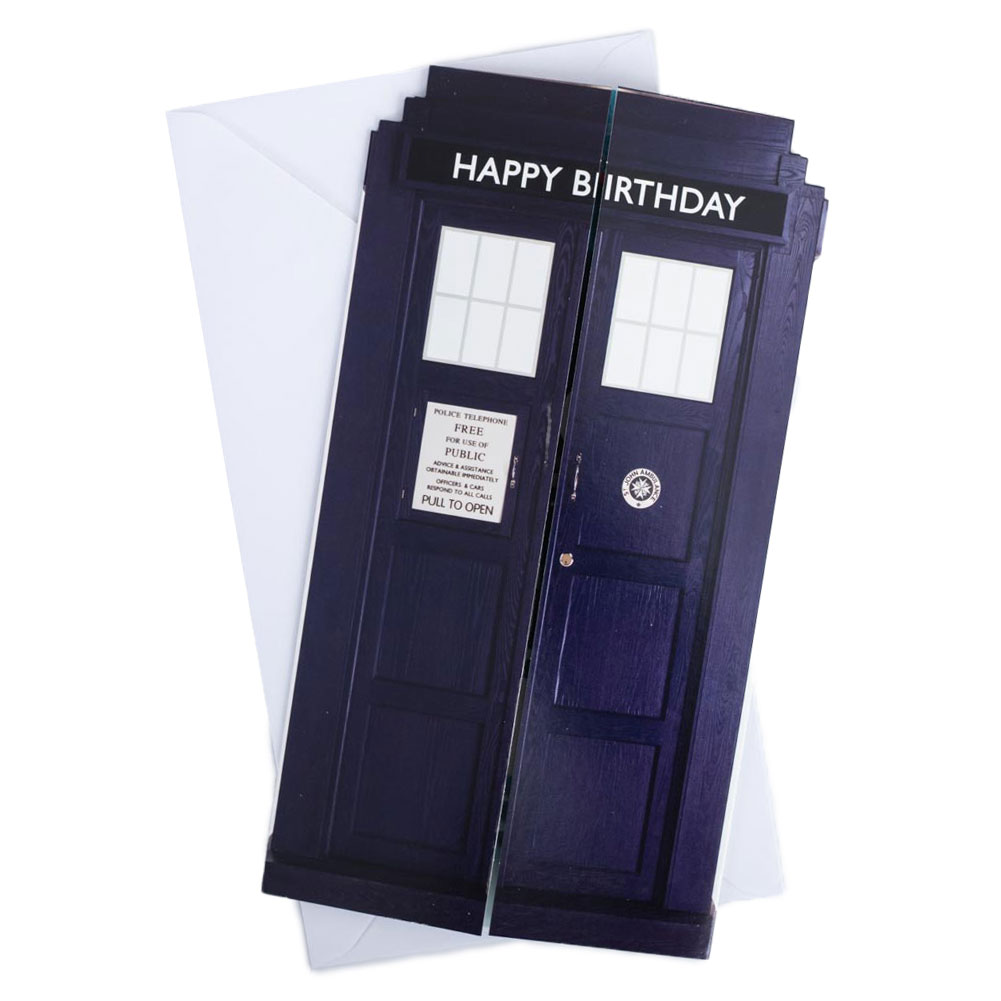 Doctor Who Tardis Birthday Card (image for) Doctor Who Tardis Birthday Card