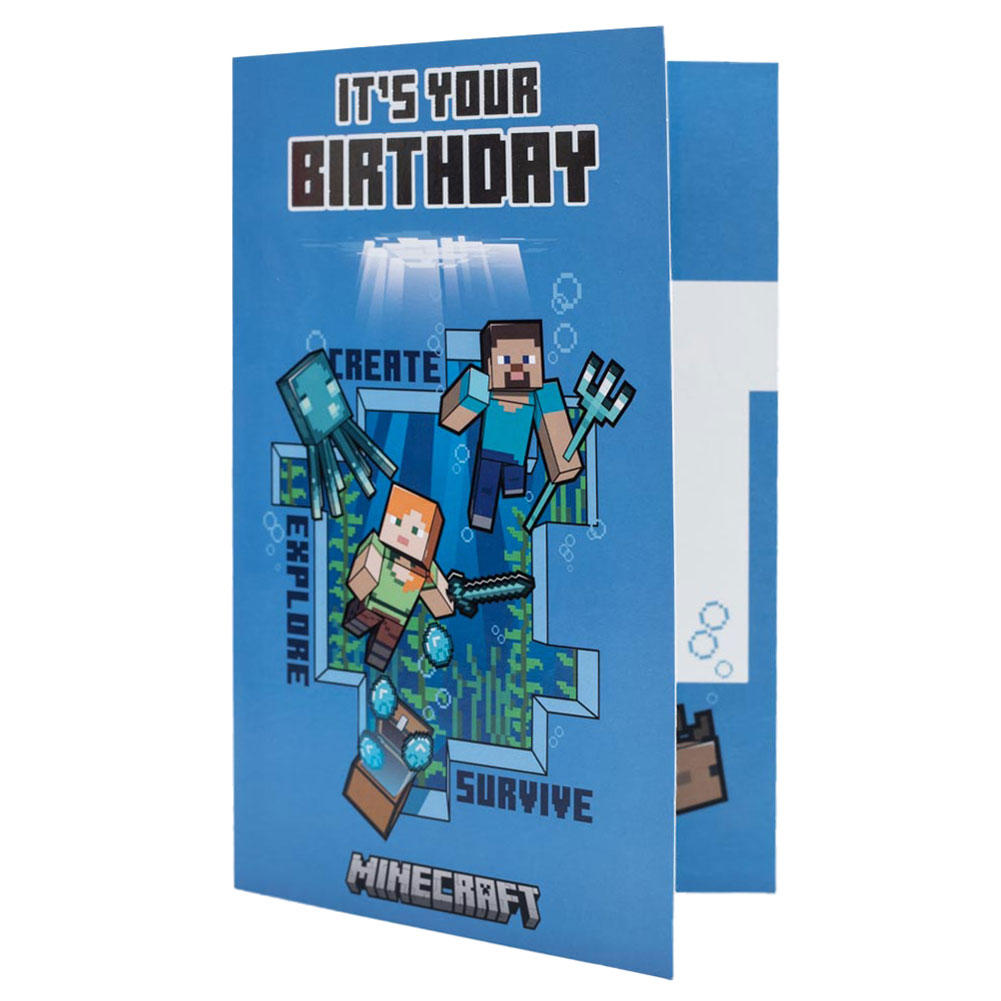 (image for) Minecraft Birthday Card