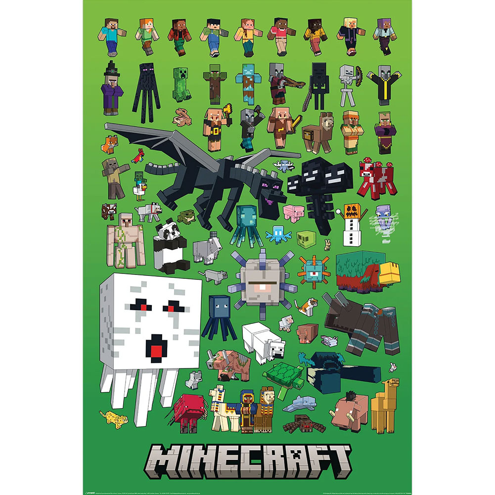 (image for) Minecraft Character Montage Poster 200