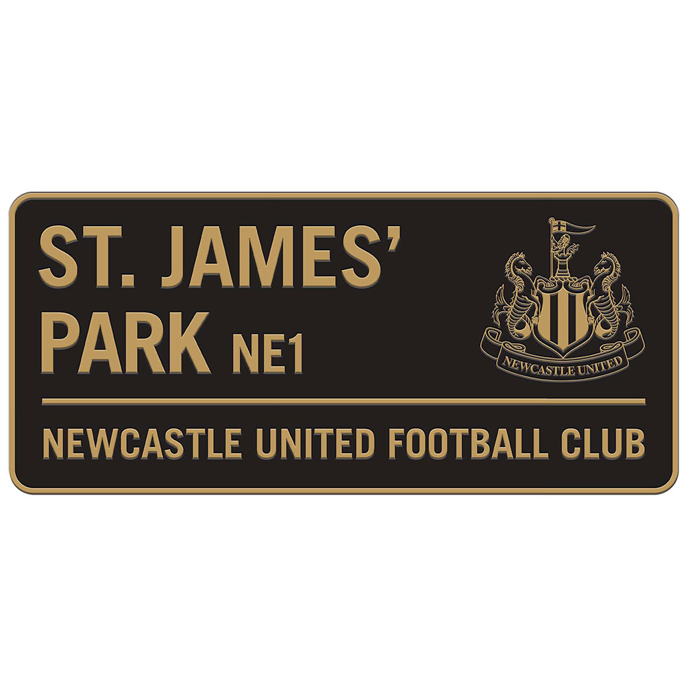 (image for) Newcastle United FC Two Tone Street Sign