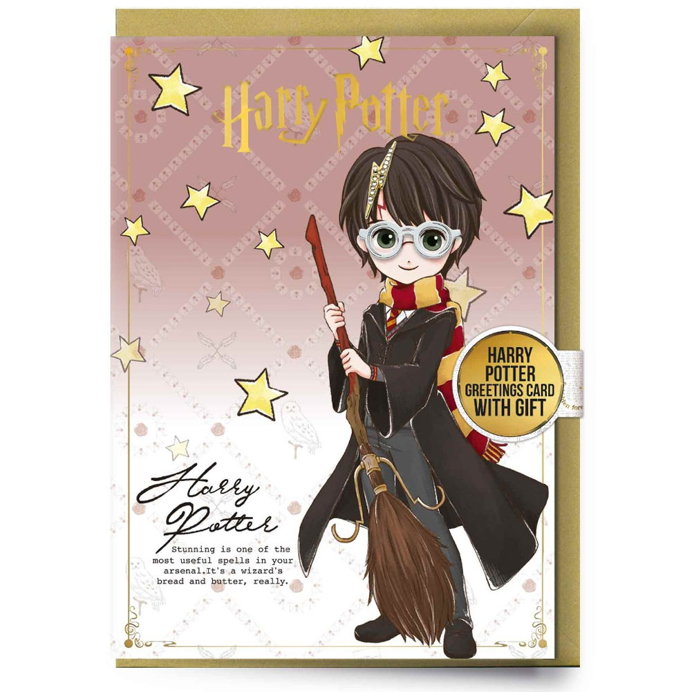 (image for) Harry Potter Greetings Card with Badge