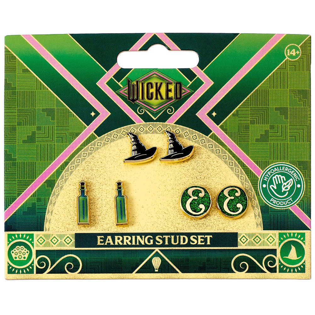 (image for) Wicked Elphaba Stud Earrings Set
