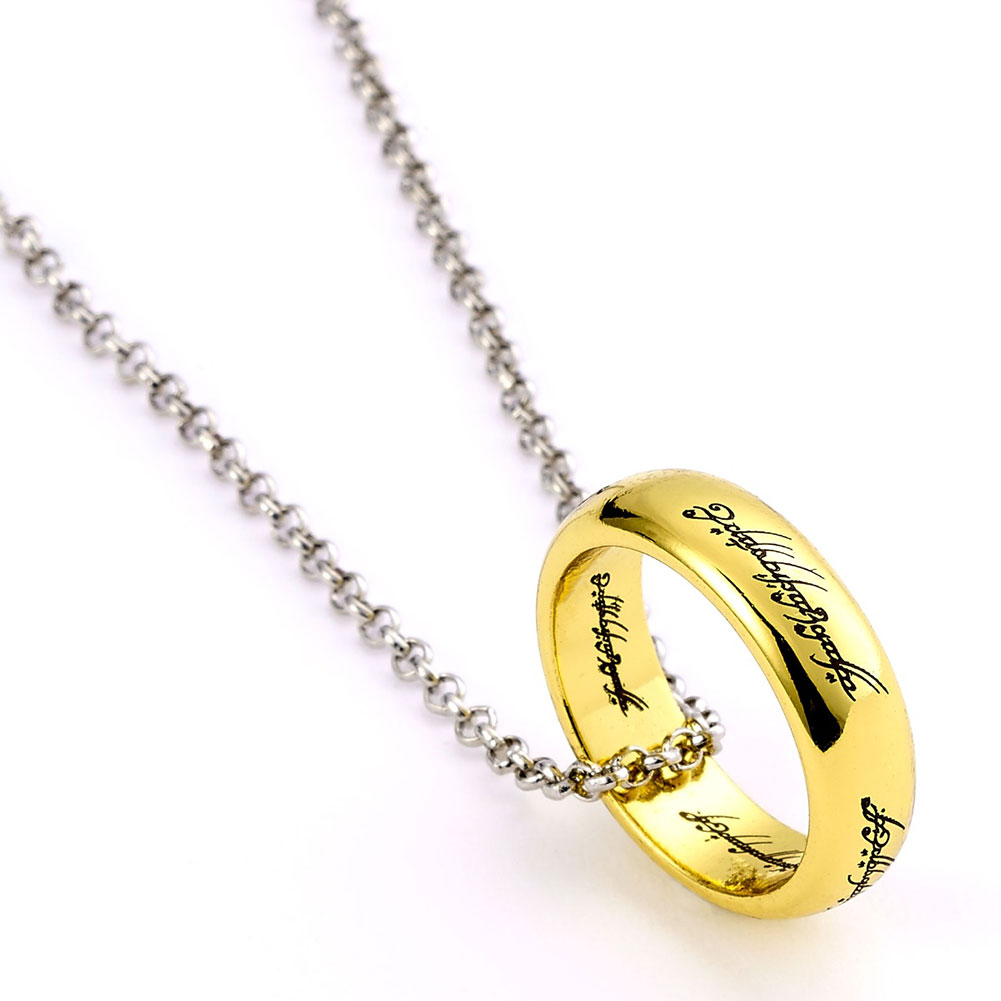 (image for) The Lord Of The Rings Silver Plated One Ring Necklace