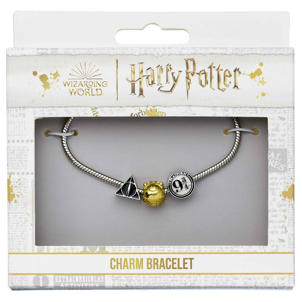 (image for) Harry Potter Silver Plated Bead Charm Bracelet