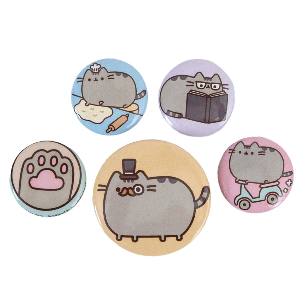 (image for) Pusheen Fancy Button Badge Set
