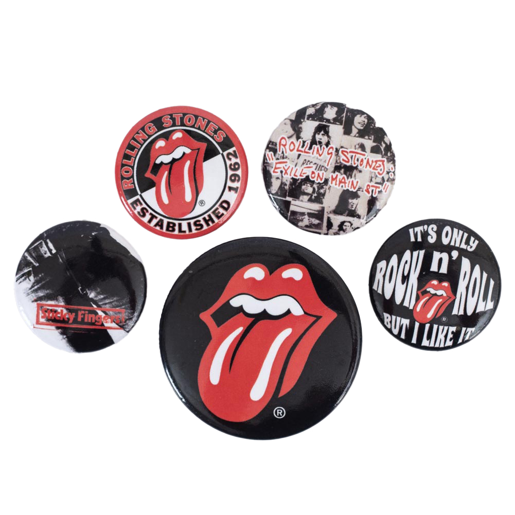 (image for) The Rolling Stones Classic Button Badge Set