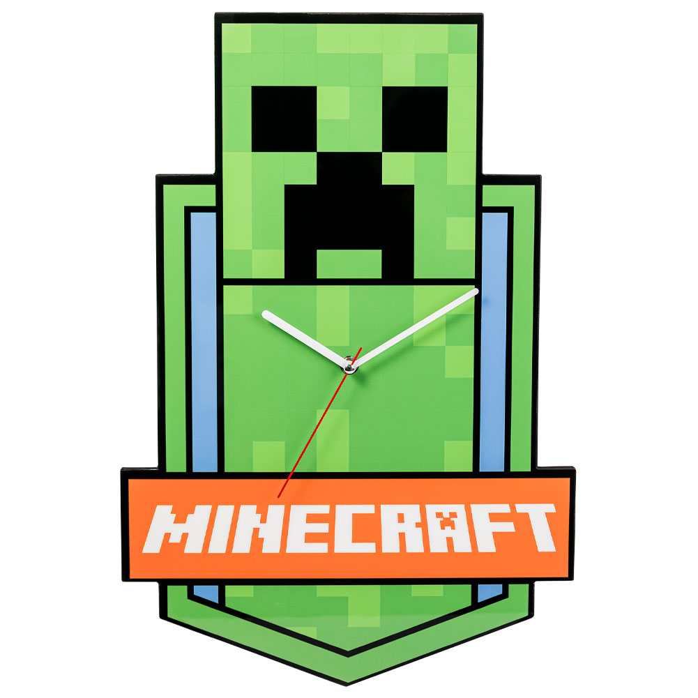 (image for) Minecraft XL Premium Metal Wall Clock